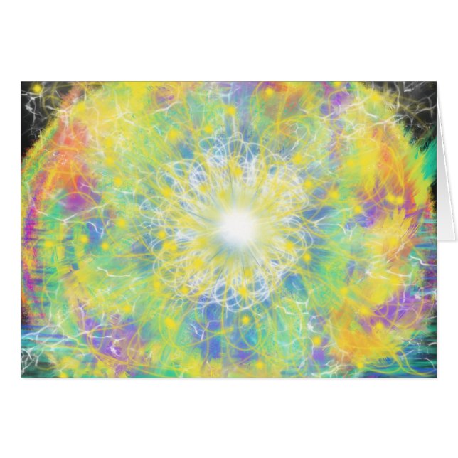 Modern Christmas star abstract watercolor  (Front Horizontal)
