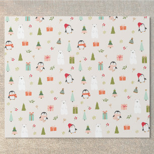 Modern Christmas Symbols Wrapping Paper