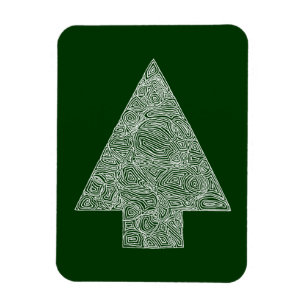 Modern Christmas Tree Magnet