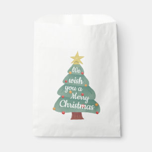 Modern Christmas Tree Merry Christmas Favour Bag