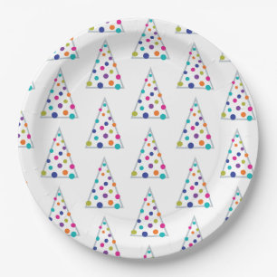 Modern Christmas Tree Paper Plate