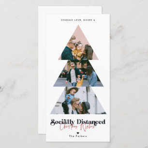 Modern Christmas Tree Photo Collage Holiday