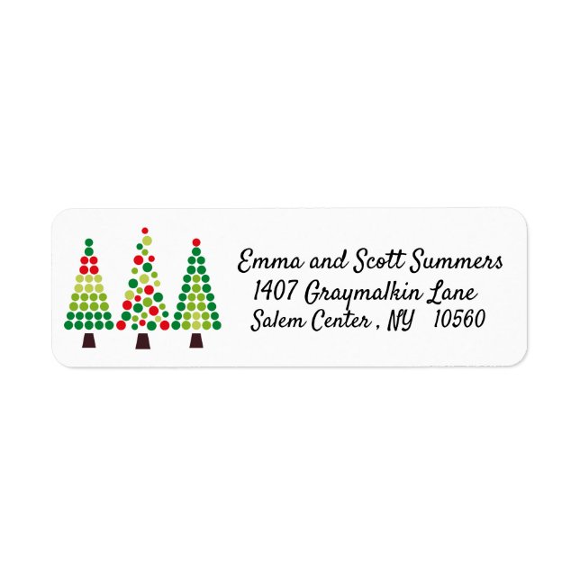 Modern Christmas tree Polka Dot (Front)