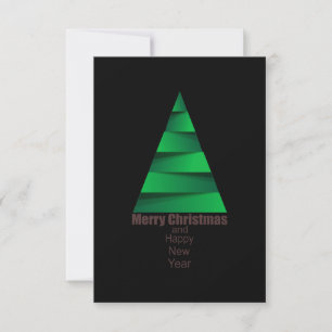 Modern Christmas Tree RSVP Card