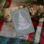 Modern Christmas Tree Sketch Arch Non Photo Holiday Card<br><div class="desc">Spread holiday cheer with this modern Christmas tree drawn, non-photo Christmas card. This elegantly simple Holiday card is the perfect way to send your season's greetings. Easily to personalize the greeting and edit the fonts to your liking. This minimalist custom Christmas card is charming way to remind your friends and...</div>