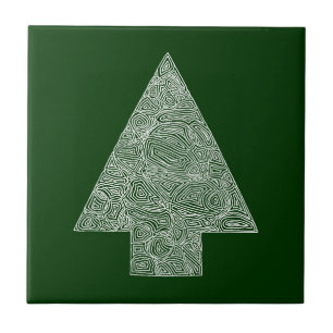 Modern Christmas Tree Tile