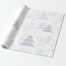 Modern Christmas Tree Wrapping Paper