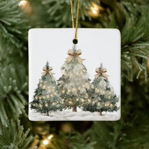 Modern Christmas Trees Ornament