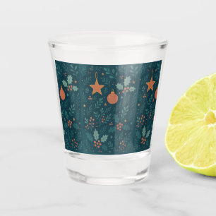 Modern Christmas Trendy 2026 Shot Glass – Stylish 