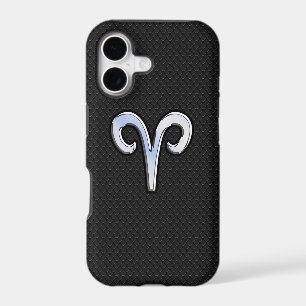 Modern Chrome Like Aries Zodiac Sign