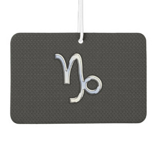 Modern Chrome like Capricorn Sign on Snake style Air Freshener