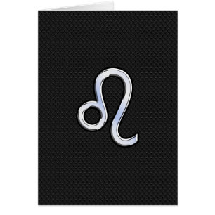 Modern Chrome Like Leo Sign on snake skin
