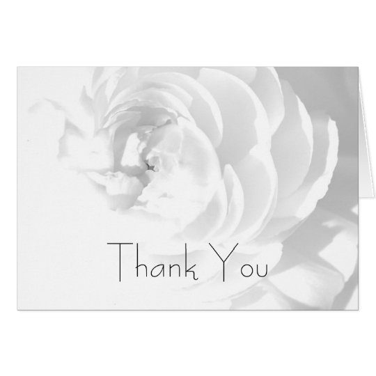 Modern Chrysanthemum/Peony - Thank You Card