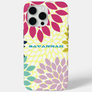 Modern Chrysanthemum Personalized iPhone Case