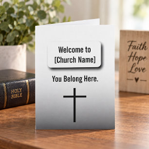 Modern Church Bulletin Flyer   Welcome Brochure 