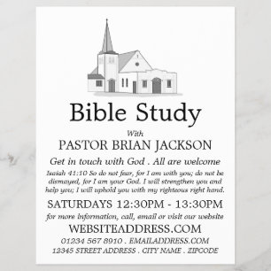 Modern Church, Christian Bible Class Advert Flyer