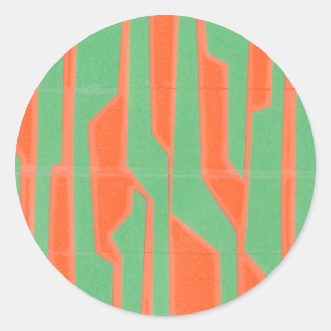 Modern Circuit I Classic Round Sticker (Front)