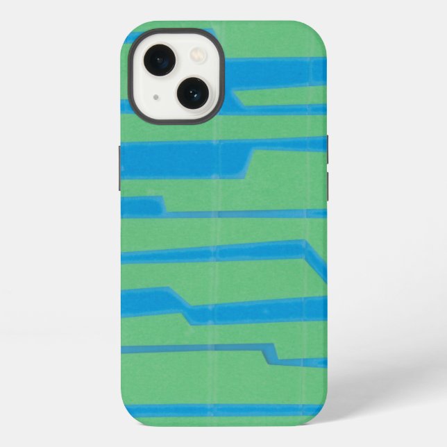 Modern Circuit V iPhone Case (Back)