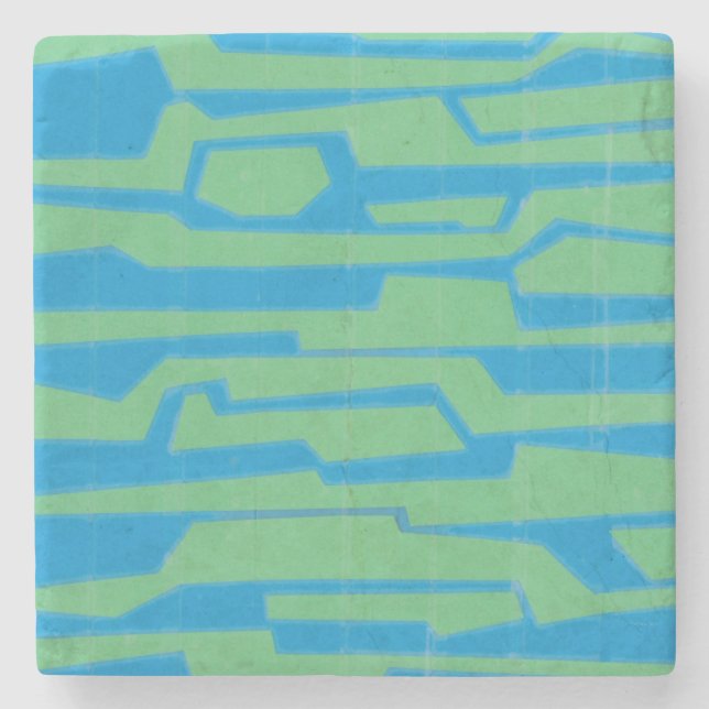 Modern Circuit V Stone Coaster (Front)