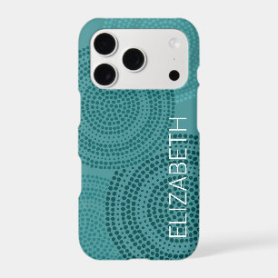 Modern Circular Dot Geometric Pattern Large Name