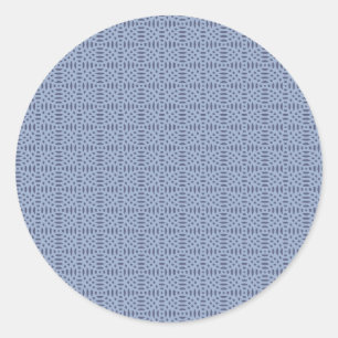 Modern Circular Shapes Seamless Pattern Classic Round Sticker