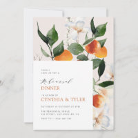 modern citrus oranges floral rehearsal