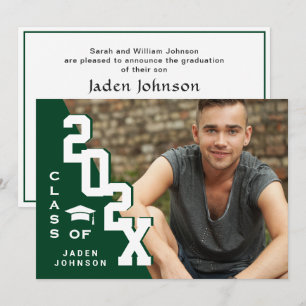 Modern Class of 2023 Grad PHOTO Graduation Party Invitation