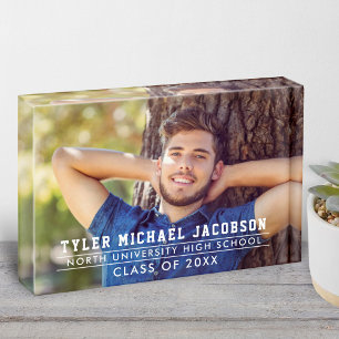 Modern Class of 2025 Custom Graduation Photo Block