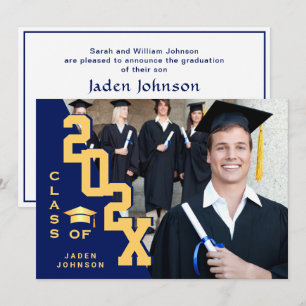 Modern Class of 2025 Grad PHOTO Graduation Party Invitation