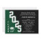 Modern Class of 2025 Green Black Graduation Party