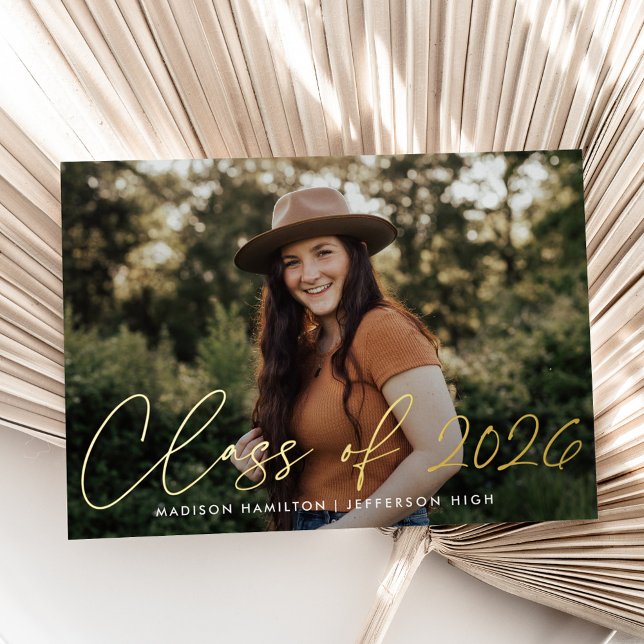 Modern Class of 2025 Photo Graduation Announcement (Creator Uploaded)