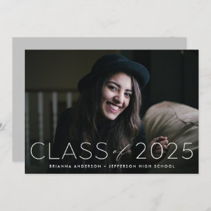 Modern Class of 2025 Photo Graduation Party Invitation