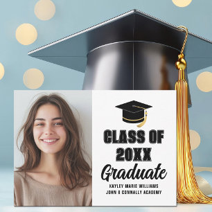 Modern Class of 2026 Graduate Photo Graduation Announcement