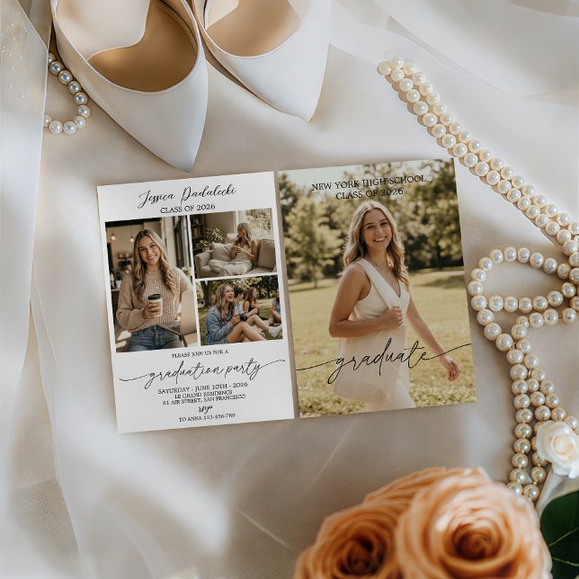 Modern Class of 2026 Photo Graduation Invite (Creator Uploaded)