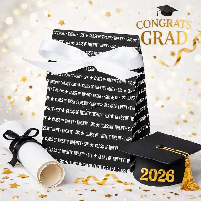 Modern Class of Twenty Twenty‑Six Typography Favor Box (Creator Uploaded)