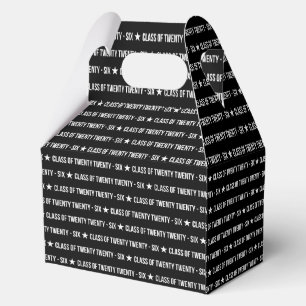 Modern Class of Twenty Twenty‑Six Typography Favor Box