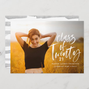 modern class of typography graduate announcement