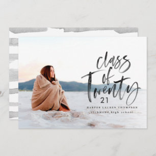 modern class of typography graduate announcement