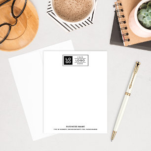 Modern Classic Black Custom Business Logo Card