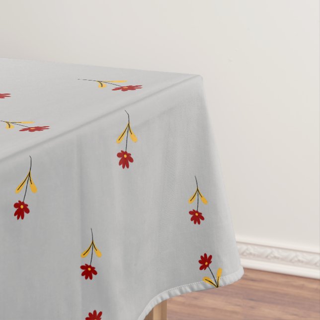 Modern Classic  Flower  Pattern Tablecloth (In Situ)