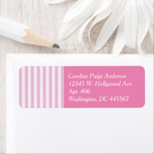  Modern Classic Girly Pink Stripe Custom