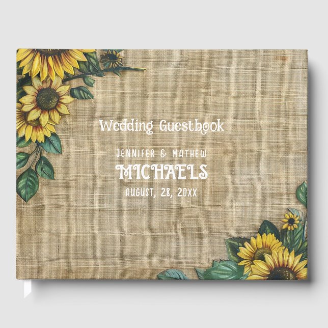 Modern Classic  Guest Book (Front)