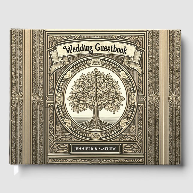 Modern Classic  Guest Book (Front)