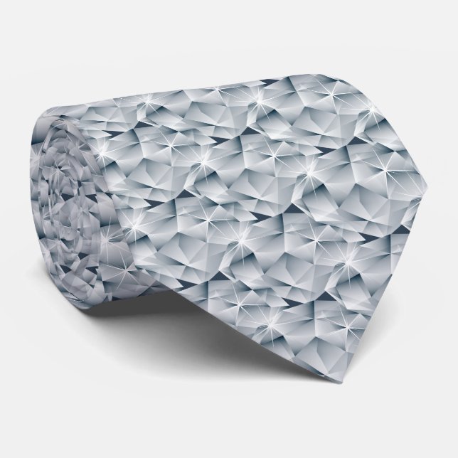 Modern Classic – Midnight Blue Diamond Texture Tie (Rolled)