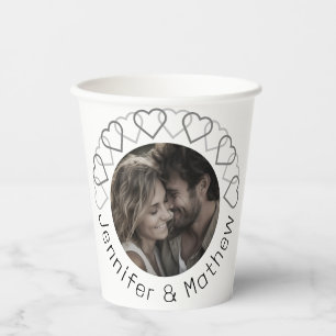 Modern Classic Minimalist Typography Paper Cups