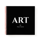 Modern Classic Personalized Sketchbook Your Name