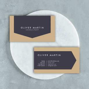 Modern Classic Professional Social Media Business Card