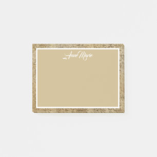 Modern Classic Tan Granite Post-it Notes
