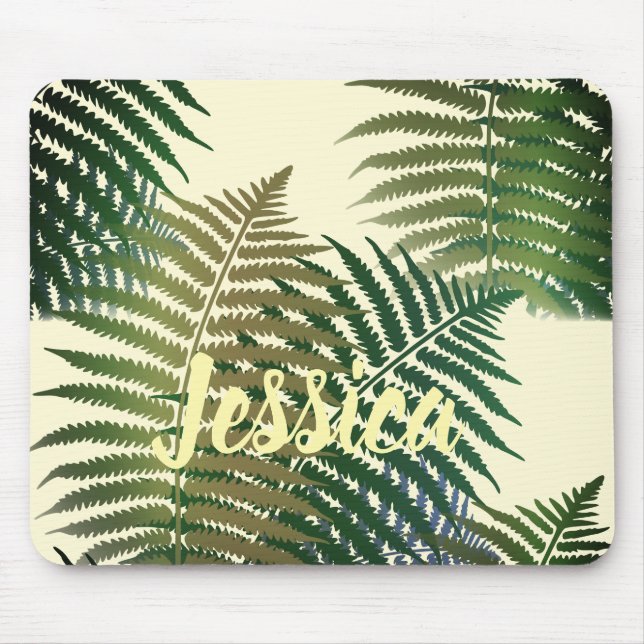 Modern Classic Tropical Palm Custom Mouse Pad (Front)