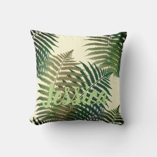 Modern Classic Tropical Palm Custom Throw Pillow